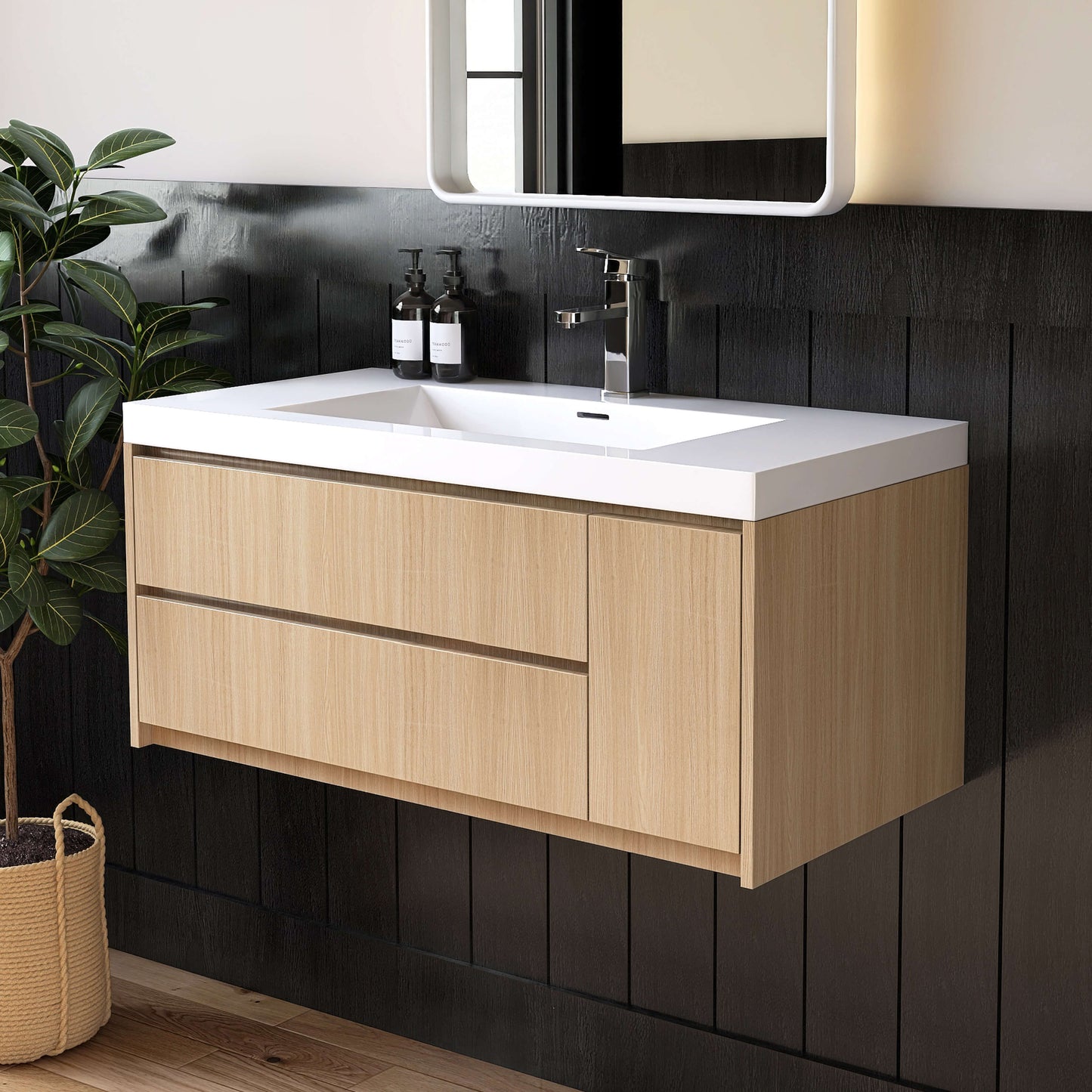 Medunjess 36'' Tide Solid Surface Basin