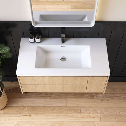 Medunjess 36'' Tide Solid Surface Basin