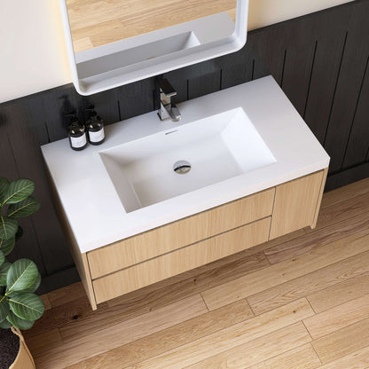 Medunjess 36'' Tide Solid Surface Basin