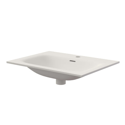 Medunjess 24'' Scoop Solid Surface Basin
