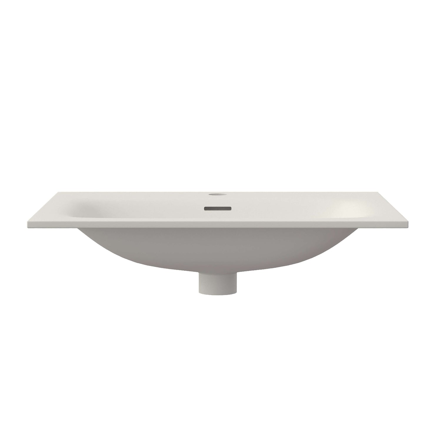 Medunjess 24'' Scoop Solid Surface Basin