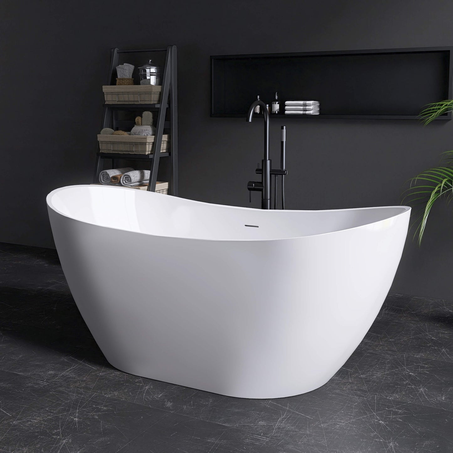 Medunjess 61'' Icon Freestanding acrylic bathtub