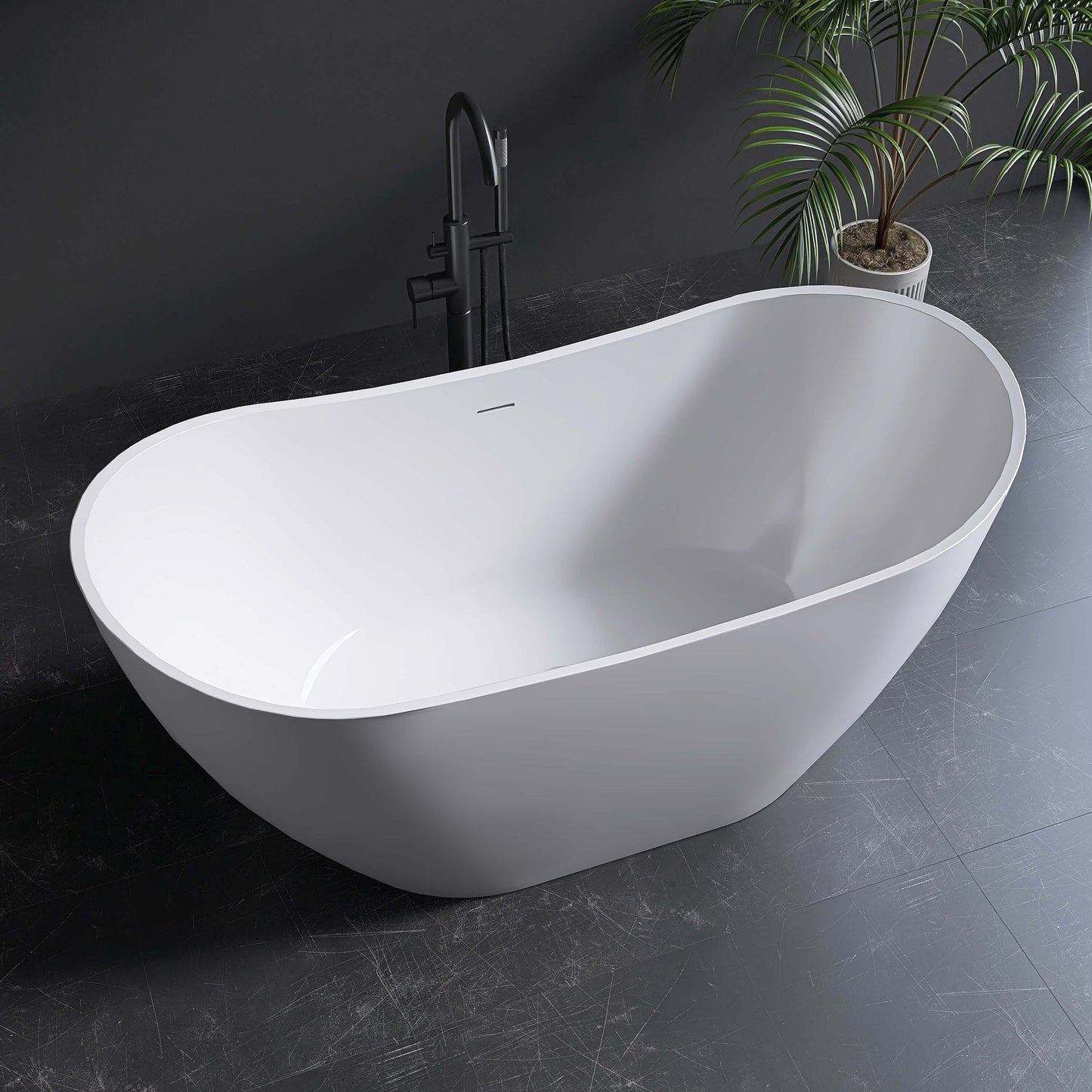 Medunjess 61'' Icon Freestanding acrylic bathtub