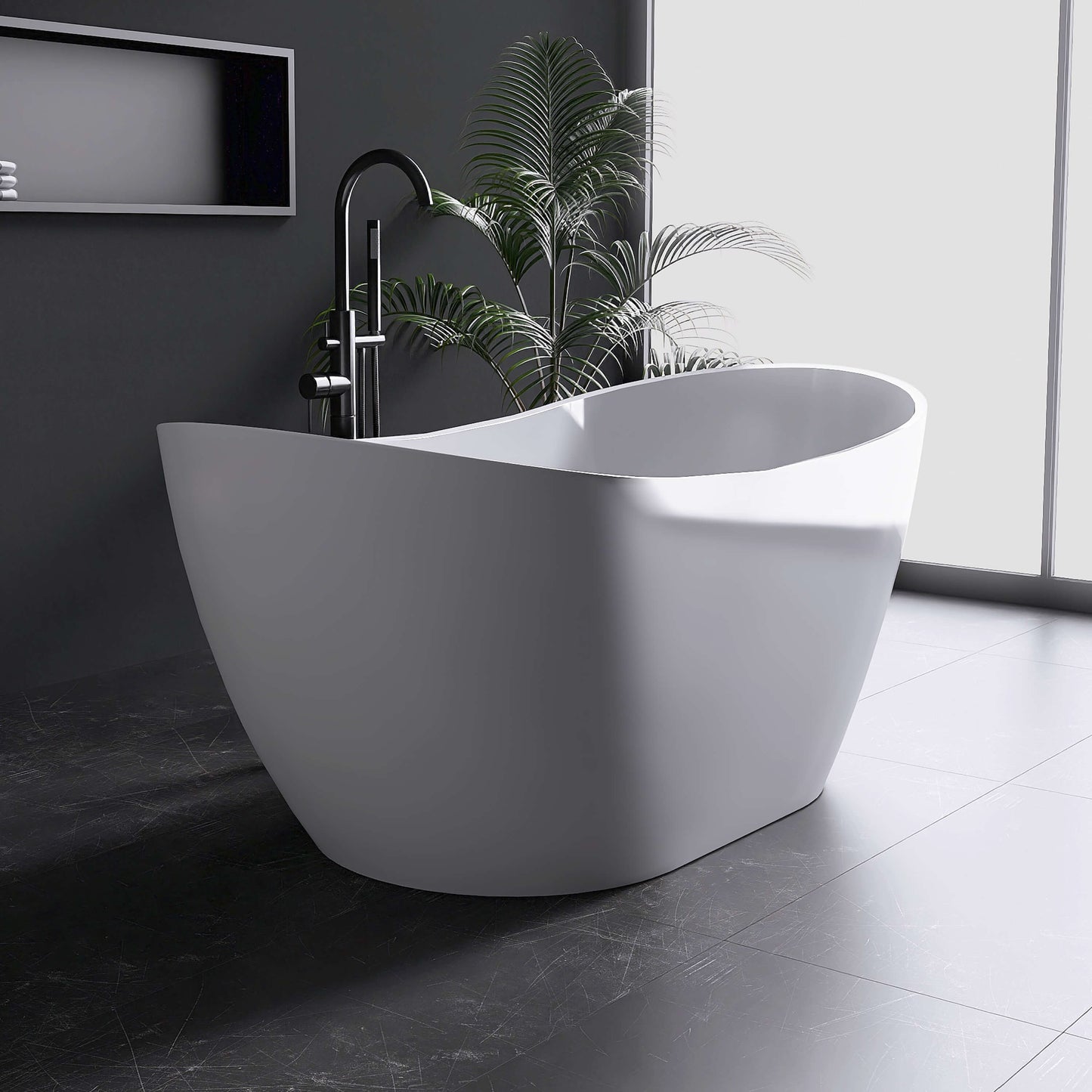 Medunjess 61'' Icon Freestanding acrylic bathtub