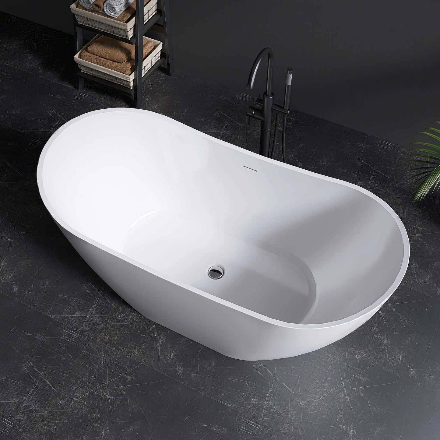 Medunjess 61'' Icon Freestanding acrylic bathtub