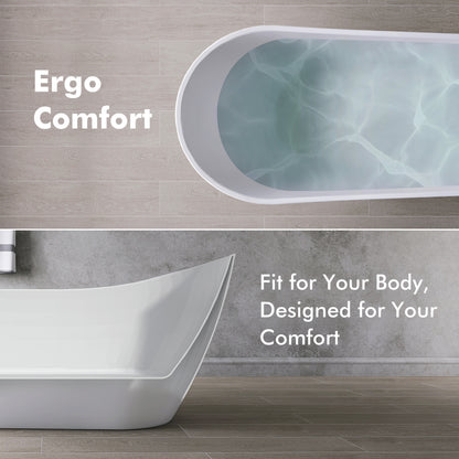Medunjess 67'' Legacy Freestanding acrylic Bathtub