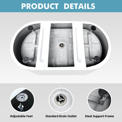 Medunjess 67'' Legacy Freestanding acrylic Bathtub