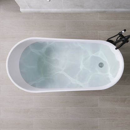 Medunjess 67'' Legacy Freestanding acrylic Bathtub