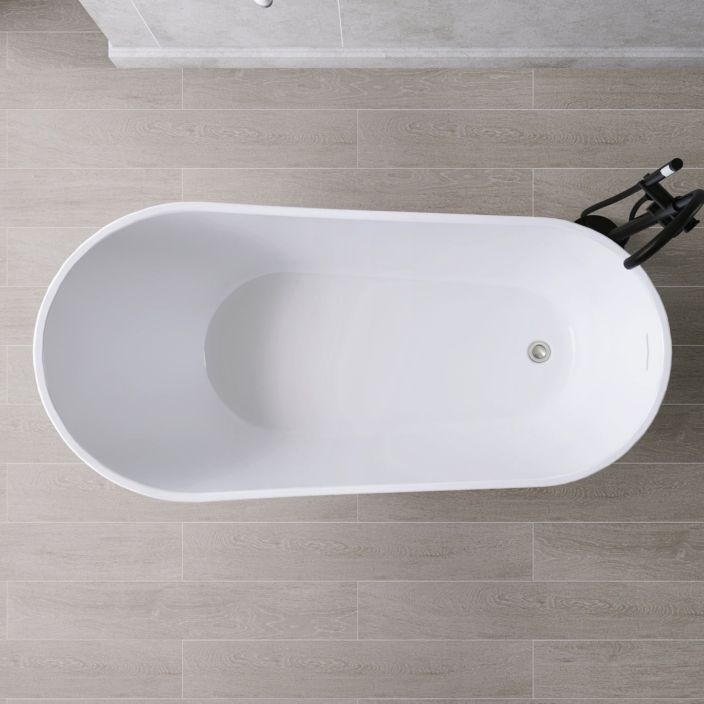 Medunjess 67'' Legacy Freestanding acrylic Bathtub