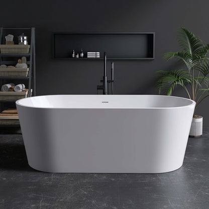 Medunjess 67” Lumina Freestanding acrylic bathtub