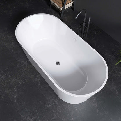 Medunjess 67” Lumina Freestanding acrylic bathtub