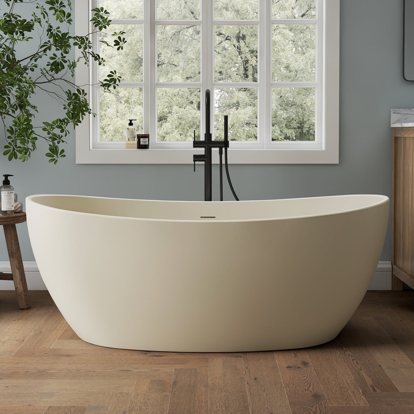 Medunjess 61'' Ethos Freestanding acrylic bathtub