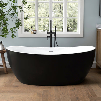Medunjess 61'' Ethos Freestanding acrylic bathtub
