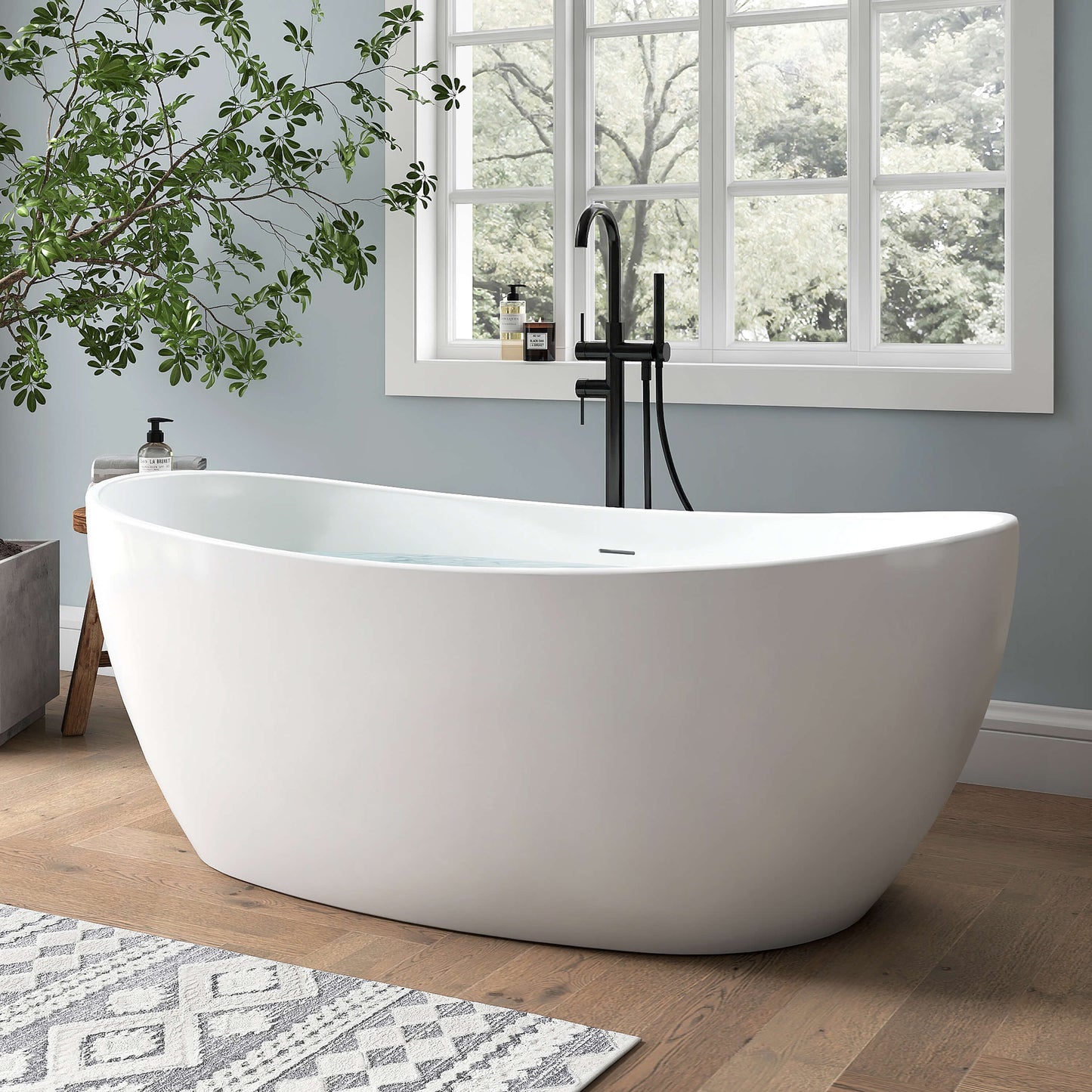Medunjess 61'' Ethos Freestanding acrylic bathtub