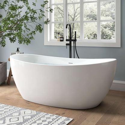 Medunjess 61'' Ethos Freestanding acrylic bathtub