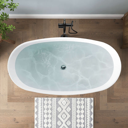 Medunjess 61'' Ethos Freestanding acrylic bathtub