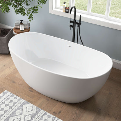 Medunjess 61'' Ethos Freestanding acrylic bathtub
