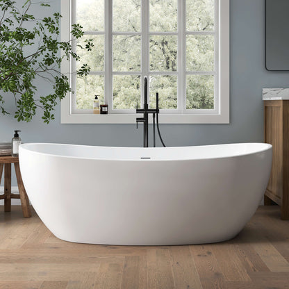 Medunjess 66'' Ethos Freestanding acrylic bathtub