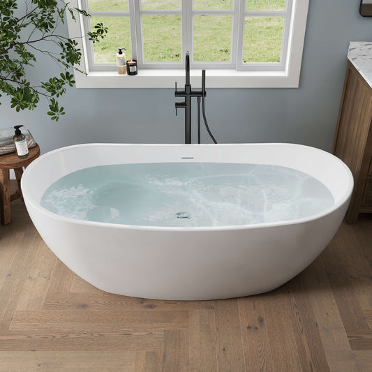 Medunjess 66'' Ethos Freestanding acrylic bathtub