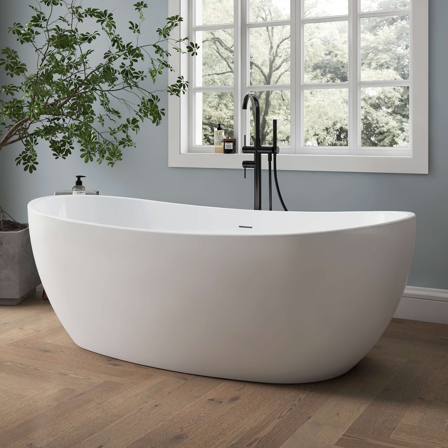 Medunjess 66'' Ethos Freestanding acrylic bathtub