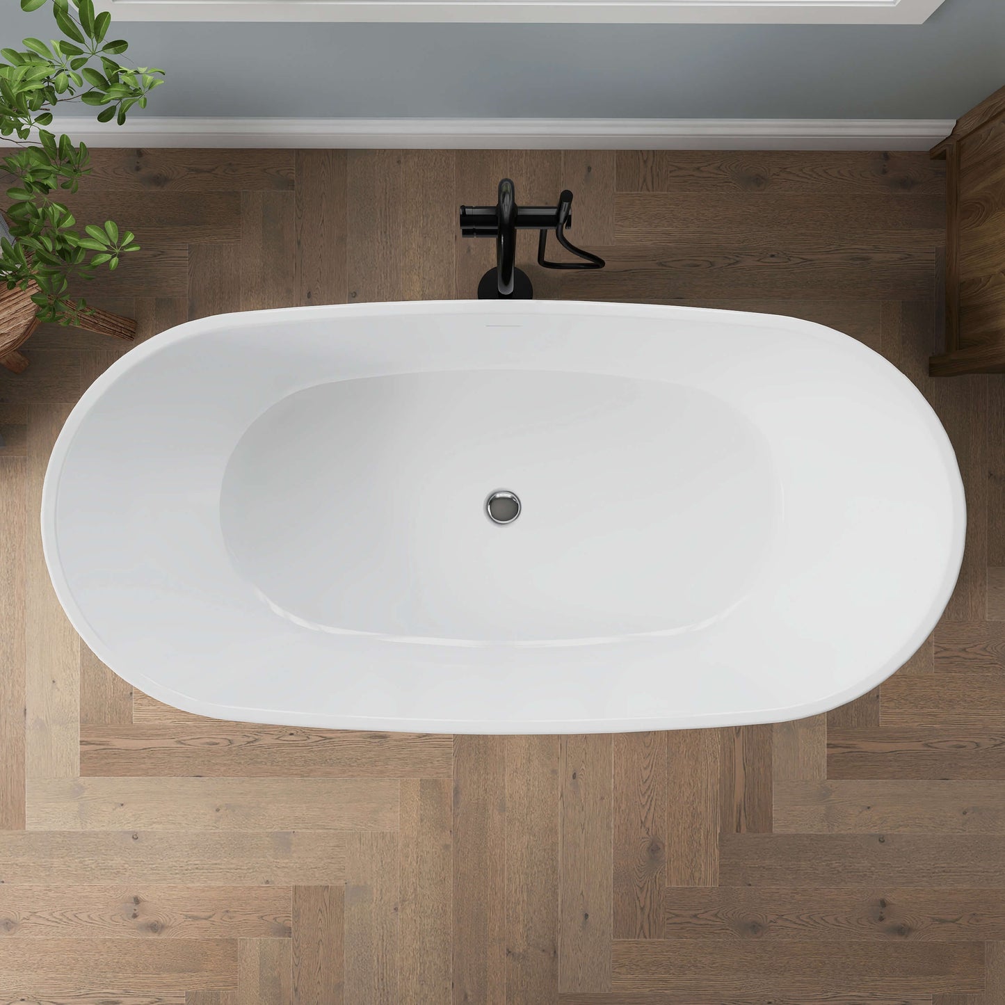 Medunjess 66'' Ethos Freestanding acrylic bathtub