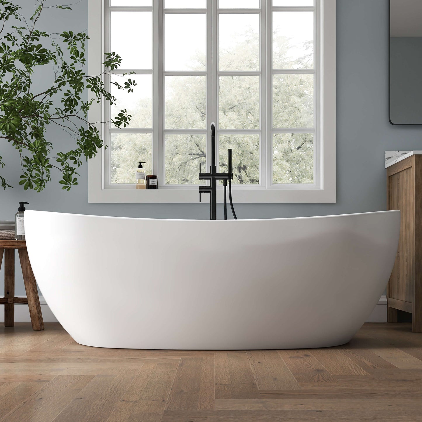 Medunjess 66'' Ethos Freestanding acrylic bathtub