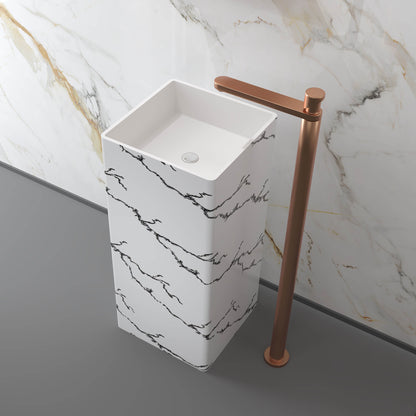 Medunjess 15.7''x31.4'' Stela Pedestal Basin