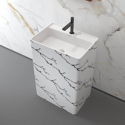Medunjess 23.6''x34.2'' Stylite Pedestal Basin