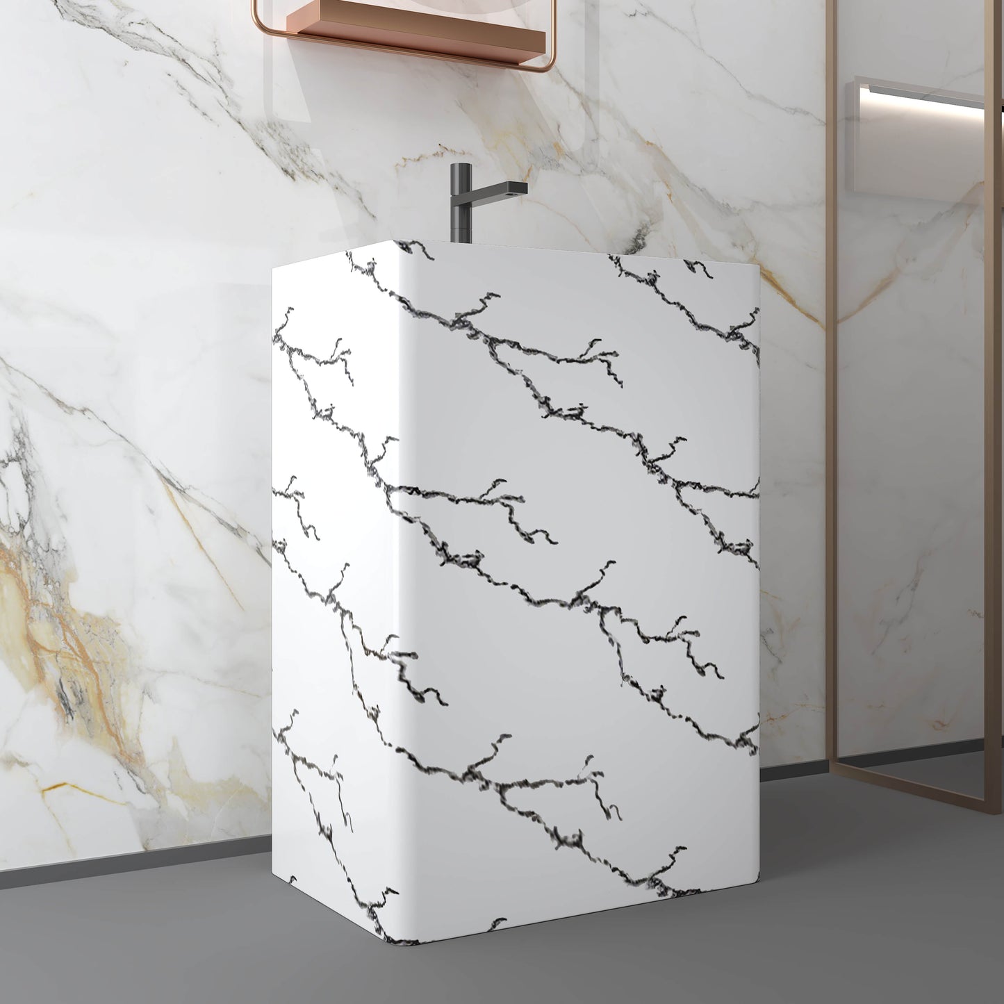 Medunjess 23.6''x34.2'' Stylite Pedestal Basin