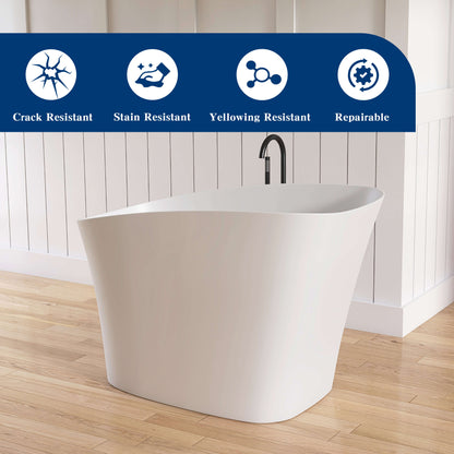 Medunjess 51" Japanese Soaking Tub Freestanding ECO-Friendly
